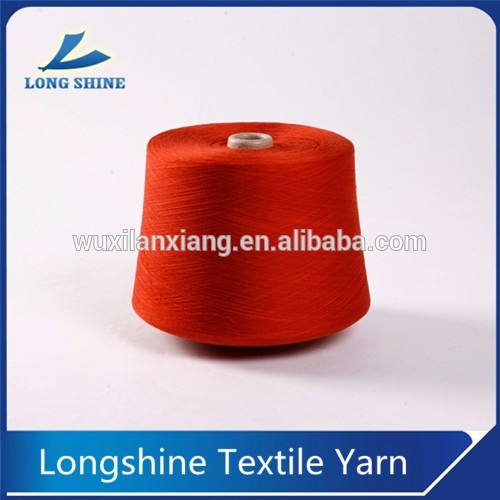 Low Price Stock Yarn 100% Dope Dyed Polyester Knitting Yarn