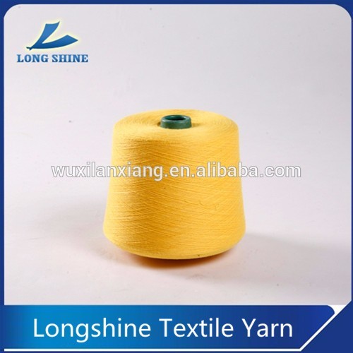 20/1 Cone dyed blue color melange hand knitting polyester spun sock yarn