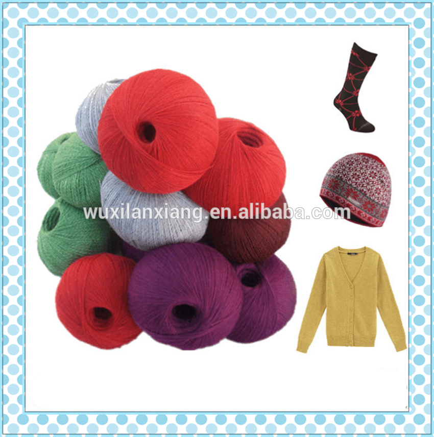 Wholesale 10S-50S 100% polyester melange yarn for knitting and weaving
