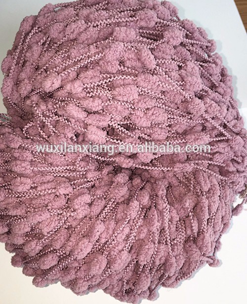 Manufacture 100% Polyester Fancy Yarn Loop Yarn With Low Price