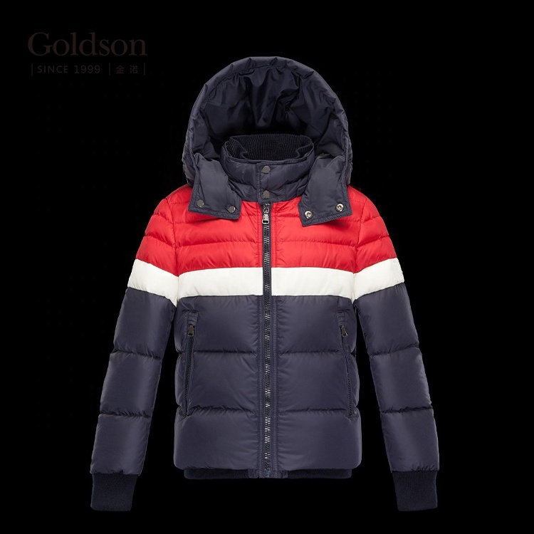 Top Brand Latest Fashion Design Hood Detachable Boy Down Jacket From China