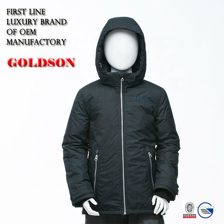 Custom Breathable Casual Hooded Boy Down Jacket For Winter