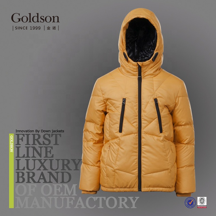 Chinese OEM Manufacturer Hood Puff Boy Duck Down Jacket For Winter
