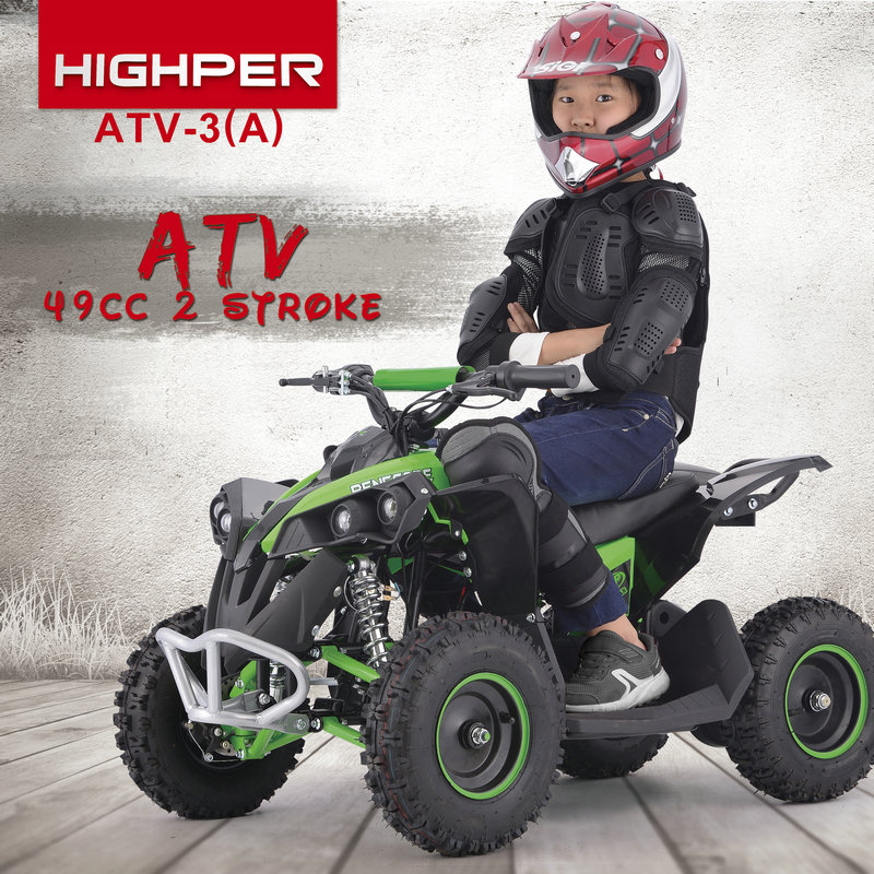 HIGH PER New 49cc Mini Gas Powered ATV Quad bike for kids with CE