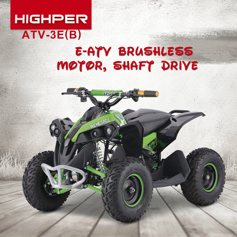 1060W BRUSHLESS SHAFT DRIVE ELECTRIC ATV QUAD FOR KIDS