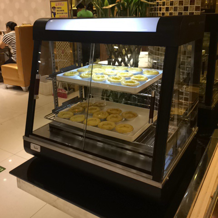 GUANGZHOU BO TIAN CH Curved Glass Warming Display Showcase Hot Food Warmer Display XSL-602
