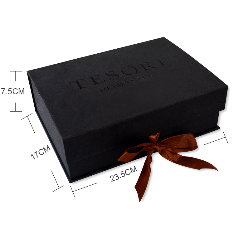 amazon luxury magnetic closure custom printed jewelry clothing a carton paper folding packing packaging gift box with logo