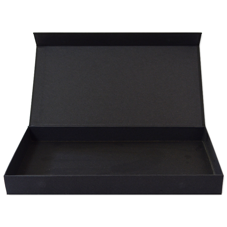 custom luxury black jewelry carton paper gift foldable storage magnetic clothing packing packaging box for clothes