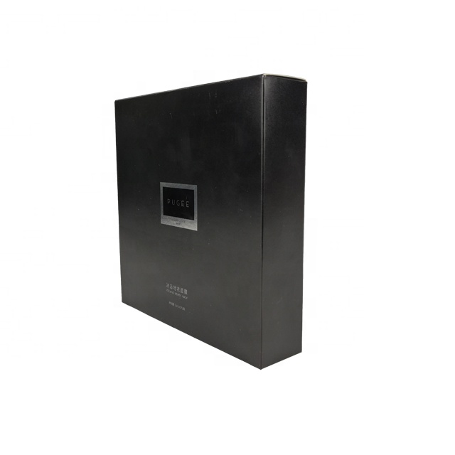 Black Foldable Carton Cosmetic Box Packaging Luxury Facial Mask Cosmetic Packaging Box