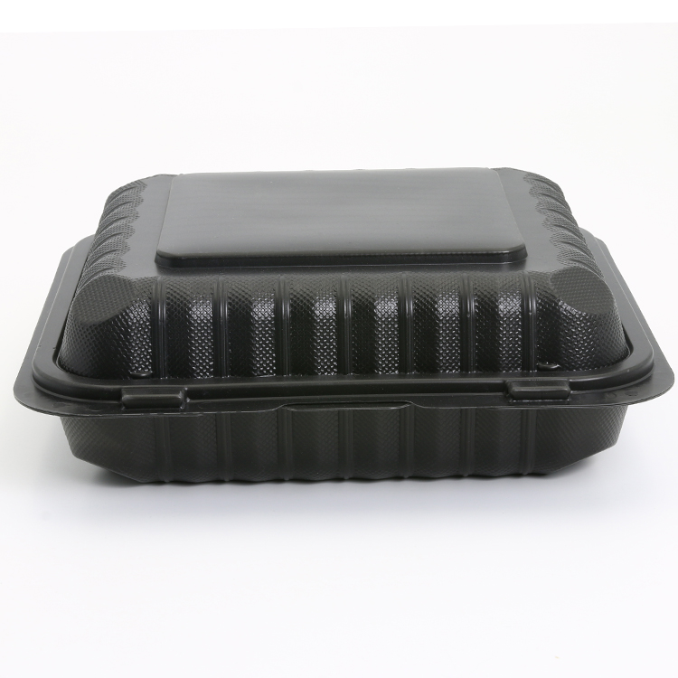 biodegradable packaging take away 3 compartment microwave food container