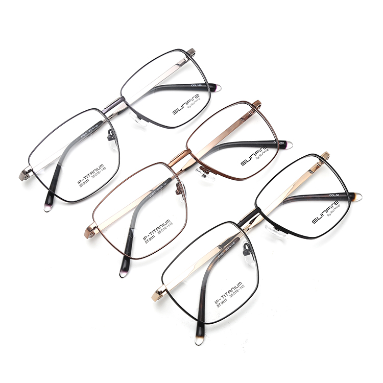 2019 creative design eyeglasses Big Size eyewear power lenses titanium optical frames