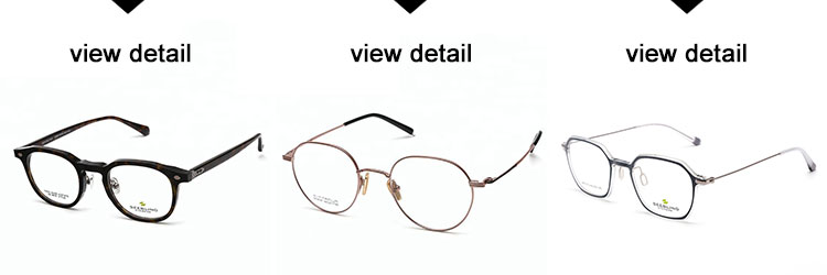 2019 fashionable new titanium frames women metal prescription eyeglass