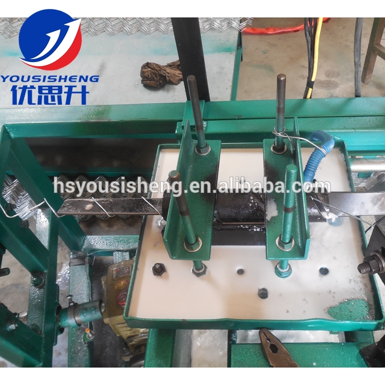 manual operated chain link fence machine making