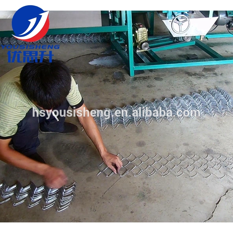 manual operated chain link fence machine making