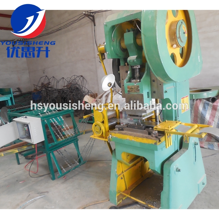 automatic straight and reverse twisted Barbed wire making machine YSS  FACTORY