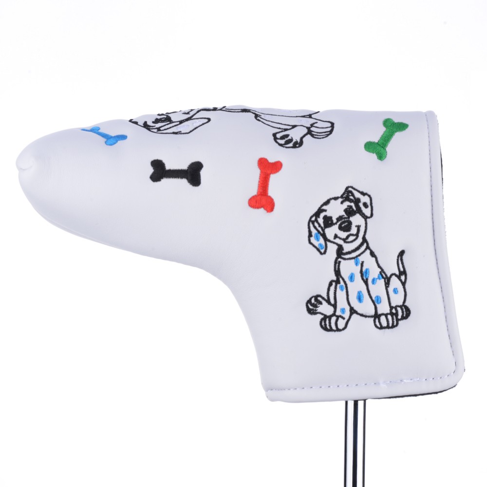PU leather Putter cover Custom 3D embroidery soft Golf driver headcover