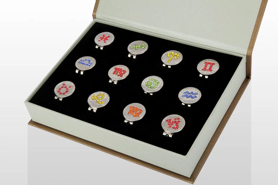 The 12 Chinese Zodiacs Marker golf cap clip ball markers