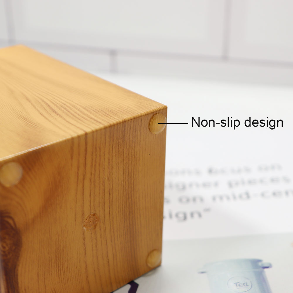 Top grade ABS cuboid sandal wood desk pen holder for office