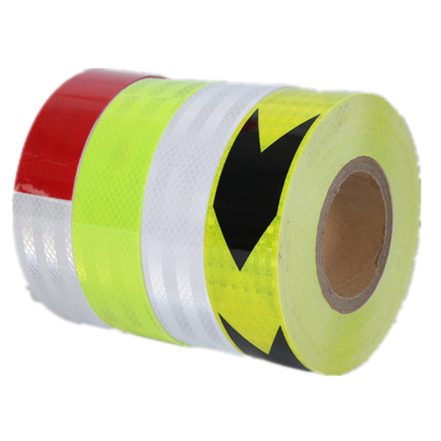 export quality good sticky PET PVC PE  self adhesive reflective tape warning  sticker tape