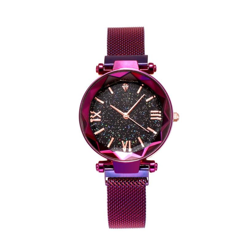 Hot Selling  Star Ladies Watch With Magnet Buckle And Milanese Strap