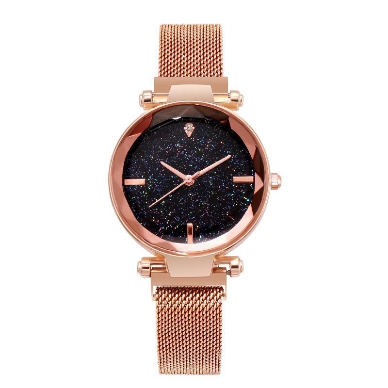 Hot-selling Romantic Star Women's Watch Color Electroplated Fine Watchband Watch