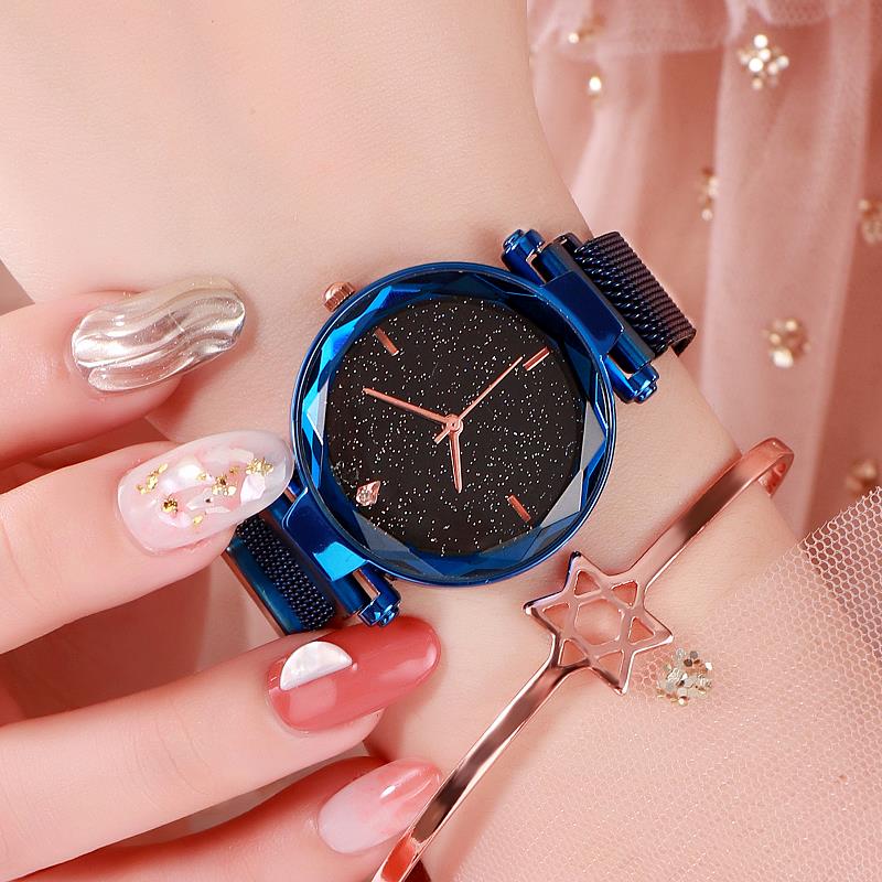 Hot-selling Romantic Star Women's Watch Color Electroplated Fine Watchband Watch