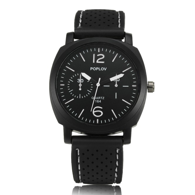 Wholesale fashion sports POPLOV sports car men's watch soft silicone strap men's watch