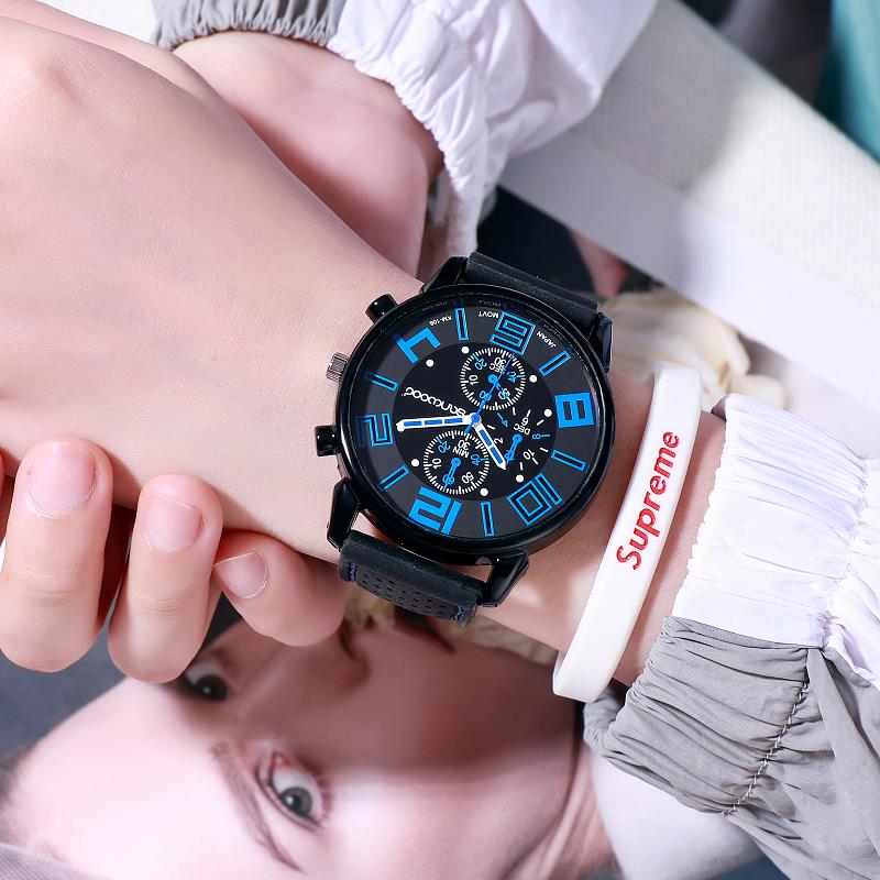 Simple Fashion Watch for Sports Men's Silicone Watches of Spot Sports Vehicles