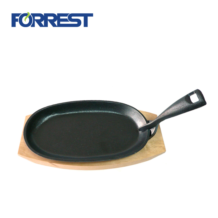 Vegetable oil cast iron cooking plate