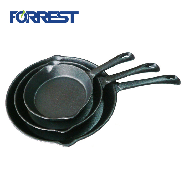 Cast Iron Skillet 3 Piece Set frying pan preseasoned cast iron cookware