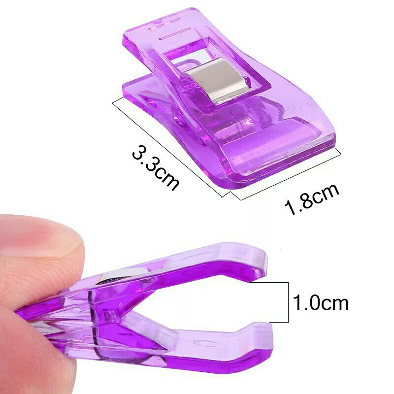 Hot selling 50pcs strong memo clips colorful plastic patchwork sewing clips