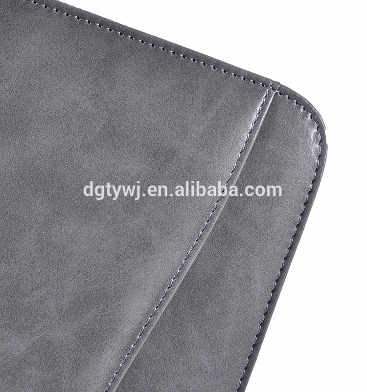 BWA-82 Factory supply high quality a4 leather file folder/portfolio with card holder/USB holder