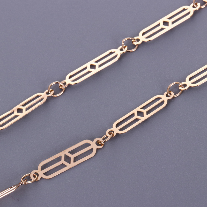 Jewelry diamond brass chain necklace