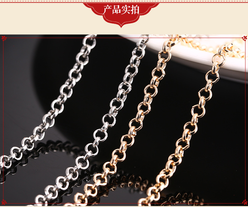 YELLOW GOLD FILLED BELCHER CHAIN RING LINK MENS WOMEN SOLID GIFT NECKLACE NEW