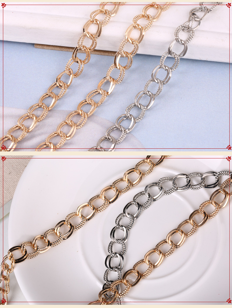 Metal chain for bag handle purse chain