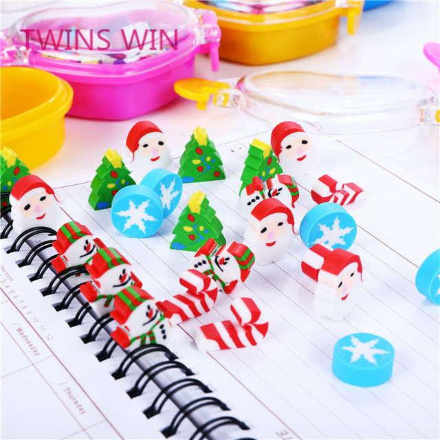 School supplies best selling christmas items cute 3d eraser 456