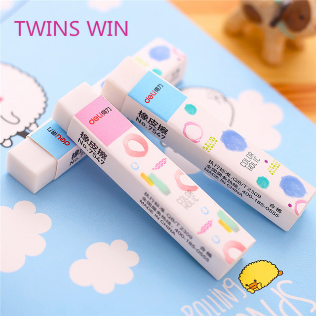 South Korea 2019 Hot selling school stationery products custom shape  Mini Cute Cartoon Kawaii Rubber erasers for kids 431