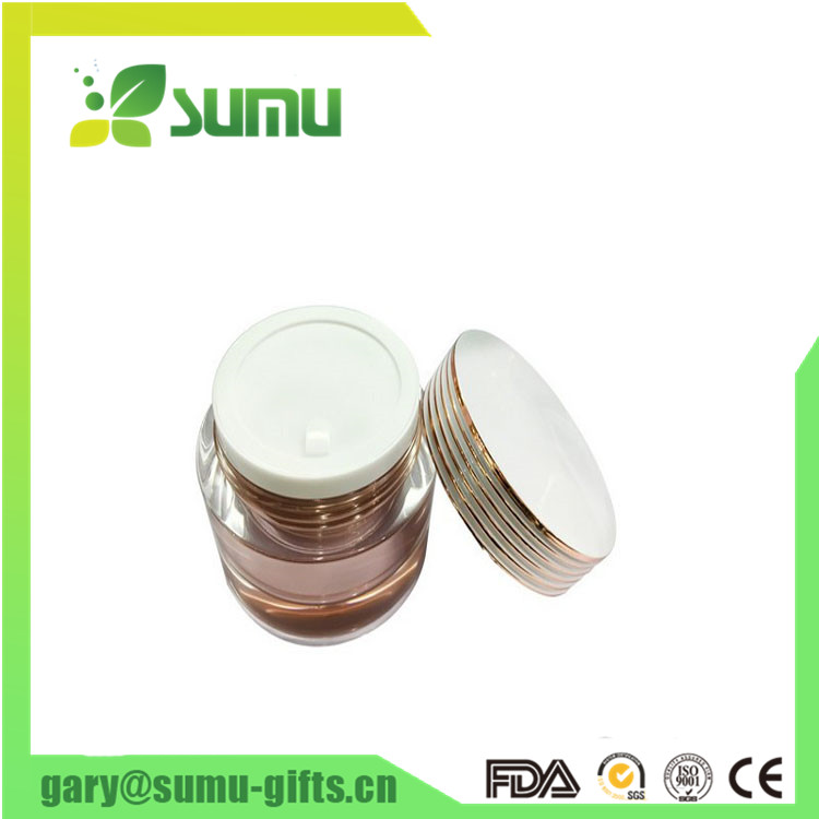 15g 30g 50g Topper Cylindrical round acrylic cosmetic cream jars