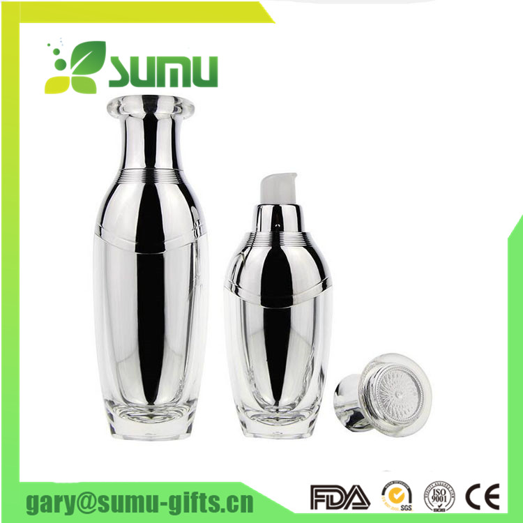 Top Quality Luxury Cosmetic Container Acrylic Lotion Bottles And Cream Jars Set