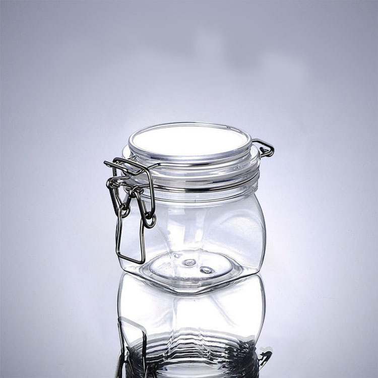 Cheap PET cosmetic bath salt jar, OEM mask jar 200ML 500ML
