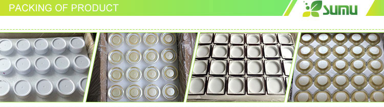 High quality round cosmetics bamboo cream jar