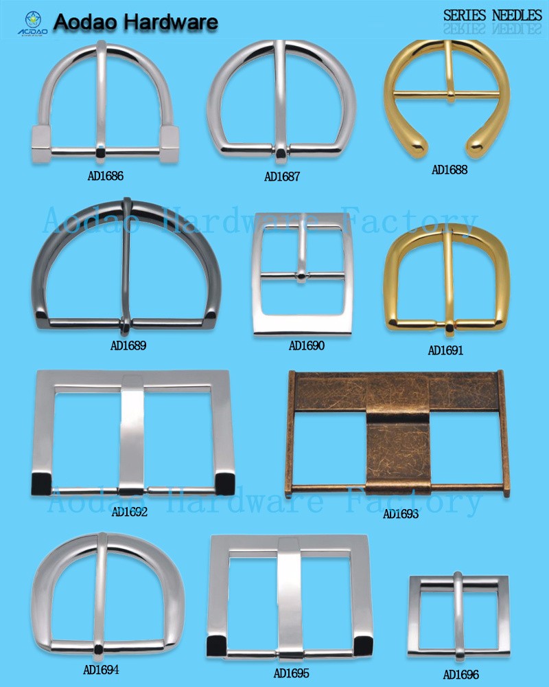 Alloy buckle garment accessories with semicircle pin belt buckles