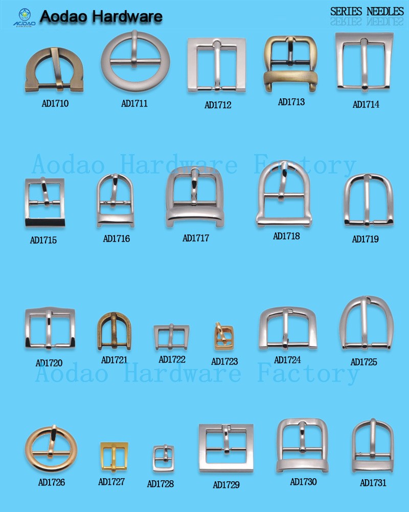Alloy buckle garment accessories with semicircle pin belt buckles