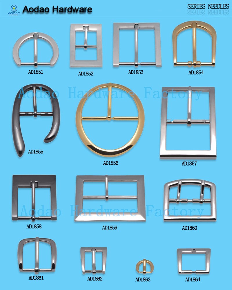 wholesale round/square/semicircle zinc alloy pin buckles