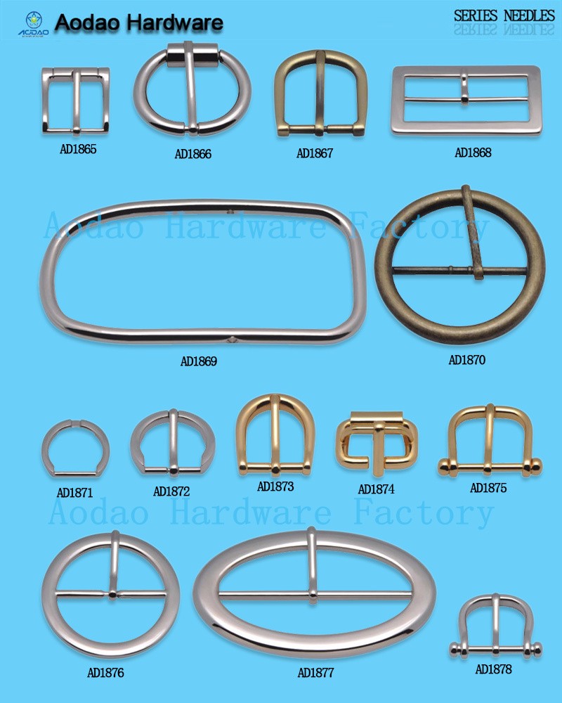 wholesale round/square/semicircle zinc alloy pin buckles