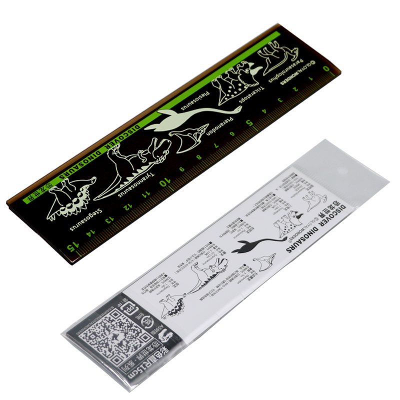 Custom Plastic Short 15CM Ruler School Students Promotional Measuring Ruler Printing LOGO Drawing Straight Ruler