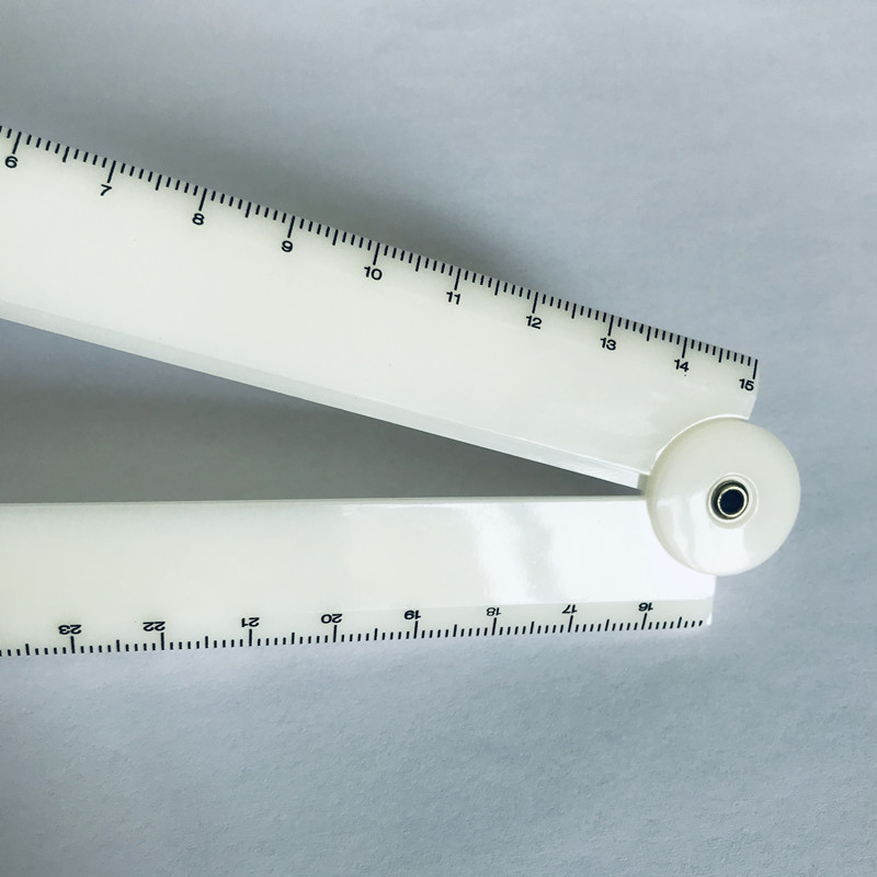 Bulk Plastic Folded Ruler Custom 30CM ABS Straight Ruler School Students Stationery Ruler Manufacturer Print LOGO