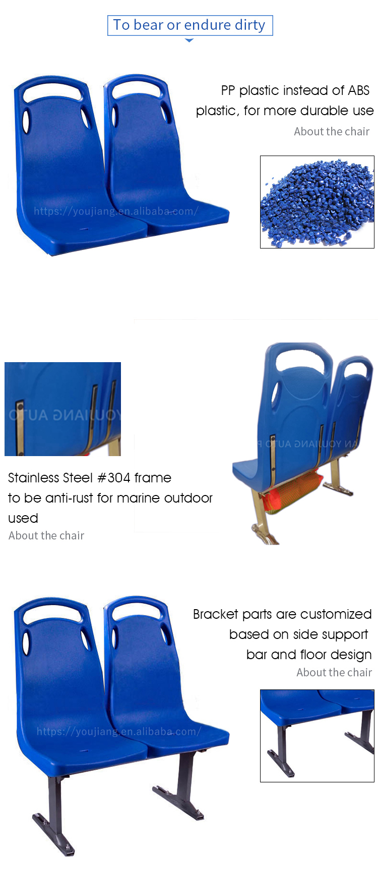 marine all plastic city boat seat for sale