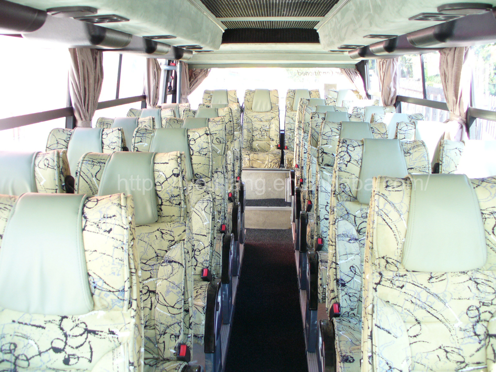 Fabric passenger seat for 14 seat mini bus