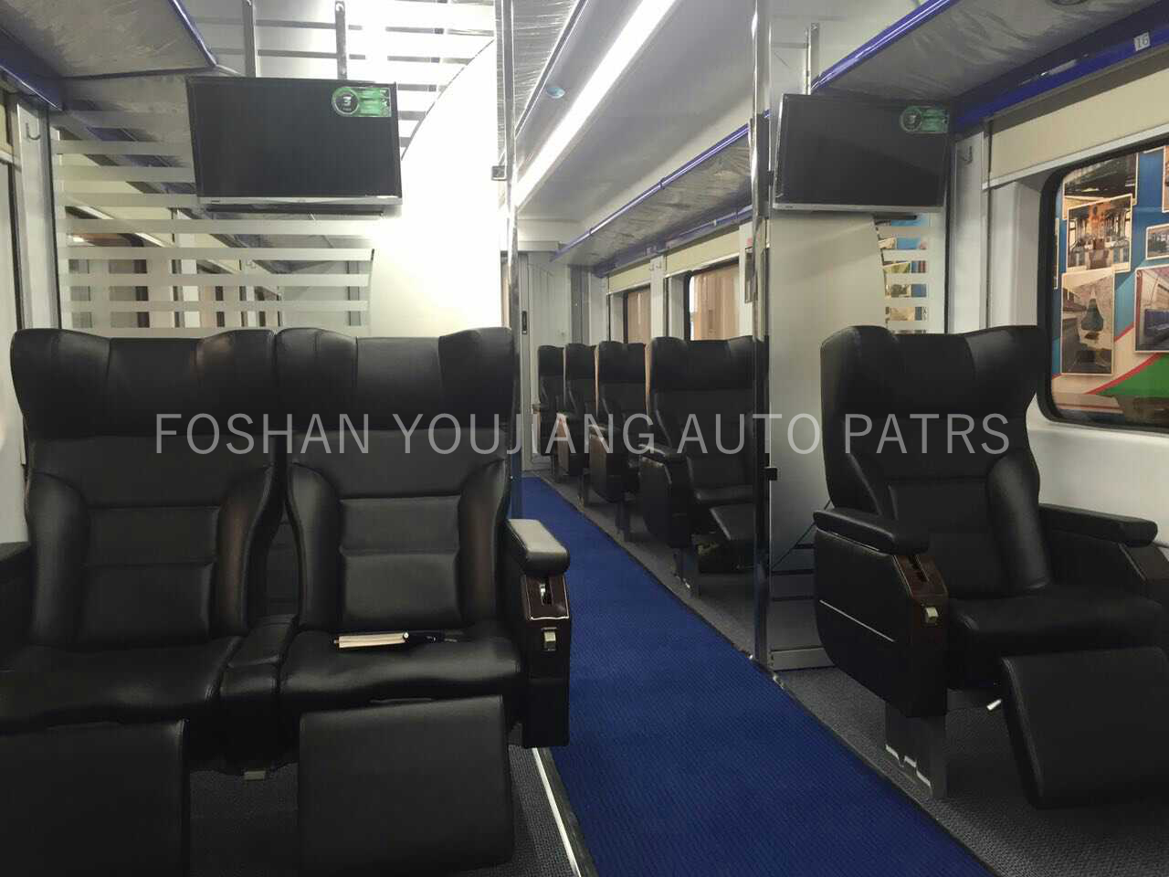 Adjustable vip bus seat luxury with USB charger